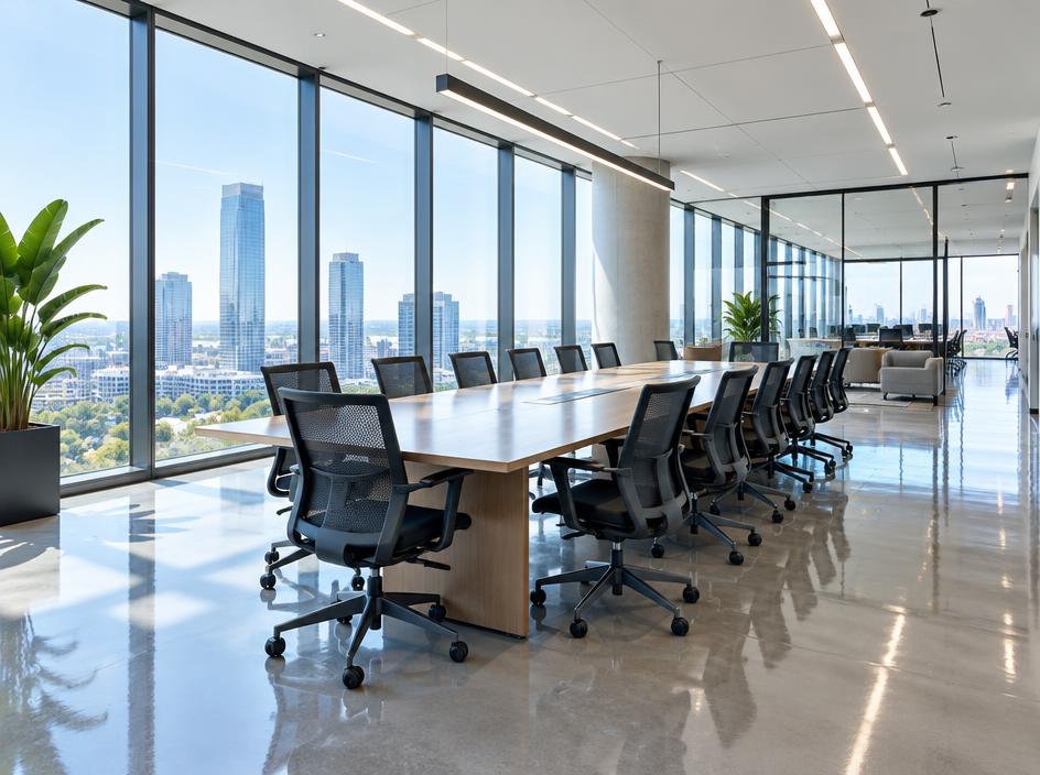 Spotless conference area